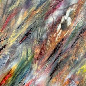 Crimson Grass by Khrystyna Kozyuk 