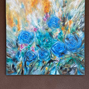 Seven Blue Roses by Khrystyna Kozyuk 