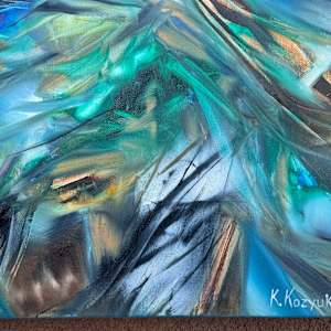 Seven Blue Roses by Khrystyna Kozyuk 