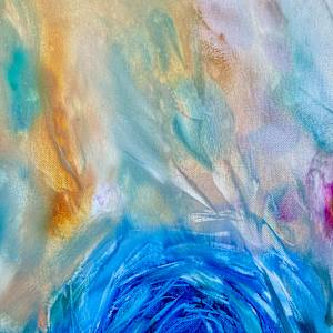 Seven Blue Roses by Khrystyna Kozyuk 