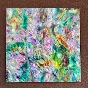 Emerald Flowers I by Khrystyna Kozyuk 