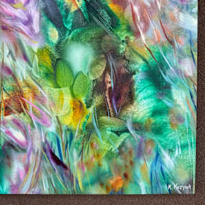 Emerald Flowers I by Khrystyna Kozyuk 