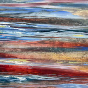 Sunset Ocean Abstract I by Khrystyna Kozyuk, Image 5.