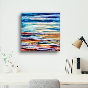 Sunset Ocean Abstract II by Khrystyna Kozyuk, Image 2.