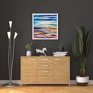 Sunset Ocean Abstract II by Khrystyna Kozyuk, Image 3.