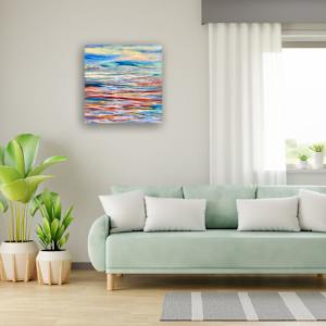 Sunset Ocean Abstract I by Khrystyna Kozyuk, Image 3.