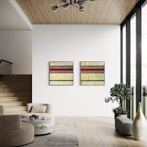 Rich Inner Life #1 by Sarah Barone Schwartz  Image: Install View with Rich Inner Life #1 and #2