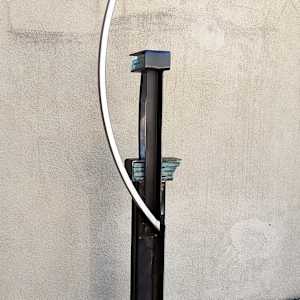 07002 sculpture steel and glass by Denise Pfau Demby