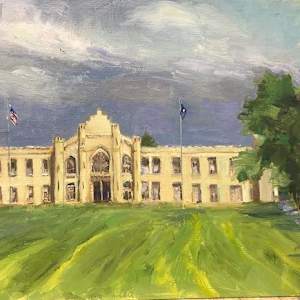 Storm over VMI Barracks by Jinx Constine