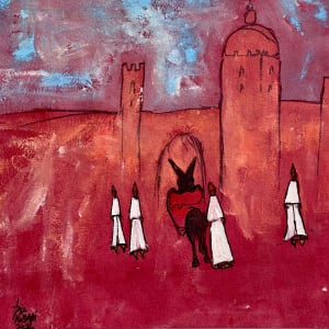 Les Bonhommes et L'Âne by Aziz Kibari