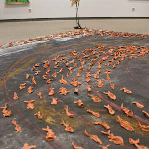 1000 Clay Fish on Labyrinth by Jenny Chen 