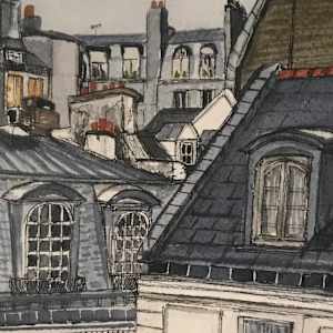 Parisian Rooftops by Elif Ozkaya