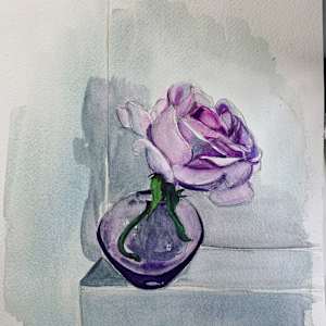 Lilac Rose by Elif Ozkaya