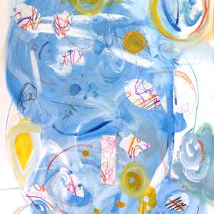 Playing in the puddles II by Heather Rachel Johnston