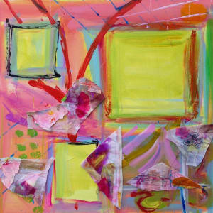 Pink, Yellow and Dog Roses by Heather Rachel Johnston