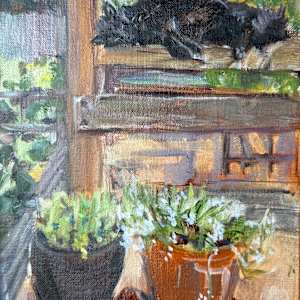 Cat Nap at Rucker Farm by Theresa Harris