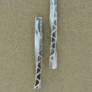 Cardboard Twist Earrings by Noah Kiehne 