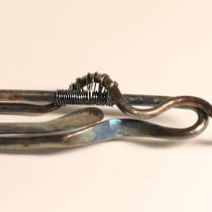 Forged Silver Pendant by Cecelia Plympton
