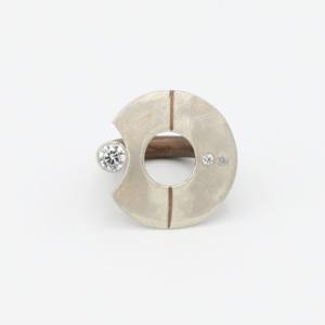 Crescent Moon Ring by Cecelia Plympton, Image 1.