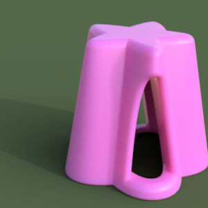 Star Stool by Cecelia Plympton, Image 2.