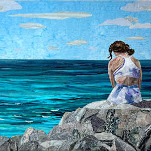 Solitude by Cynthia Minoli Textile Fine Art