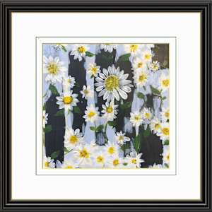 Daisy Fence - Giclée Print by Jennifer Gjaltema 