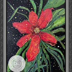 Red Flower - Giclée Print by Jennifer Gjaltema 