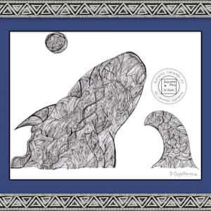 Requin En Lignes by Jennifer Gjaltema 