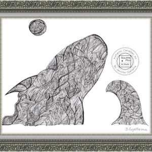 Requin En Lignes by Jennifer Gjaltema 