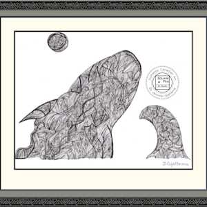 Requin En Lignes by Jennifer Gjaltema 