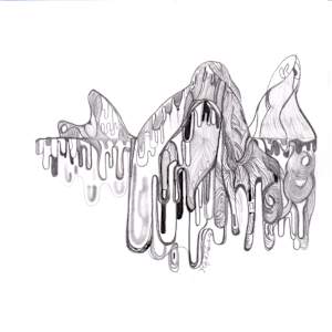 Sketches by Jennifer Gjaltema  Image: Melt     8in x 8in