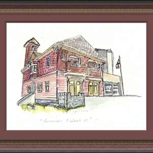 Vancouver Fire Hall #15 - Giclée Print by Jennifer Gjaltema 