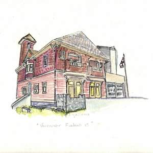 Vancouver Fire Hall #15 - Giclée Print by Jennifer Gjaltema