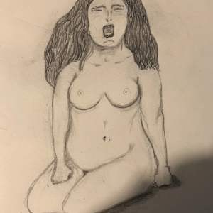 Sketches by Jennifer Gjaltema  Image: Wail     8in x 10in