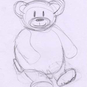 Sketches by Jennifer Gjaltema  Image: Wanna Be     7in x 9in