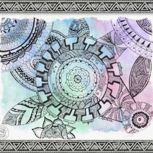 Wheel Of Peaceful by Jennifer Gjaltema 