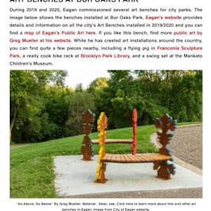 BUR OAK BENCHES by Greg  Mueller, Image 3.