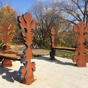 BUR OAK BENCHES by Greg  Mueller, Image 6.