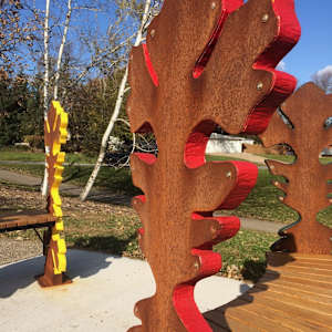 BUR OAK BENCHES by Greg  Mueller, Image 4.
