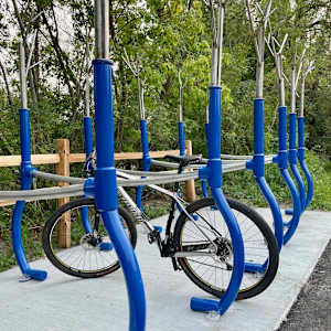 BIRCH BARK BIKE RACK by Greg  Mueller, Image 3.