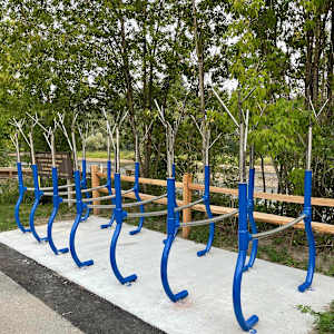 BIRCH BARK BIKE RACK by Greg  Mueller, Image 1.