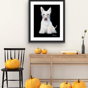 White Scottie by Colleen Brown 