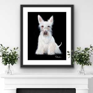 White Scottie by Colleen Brown 