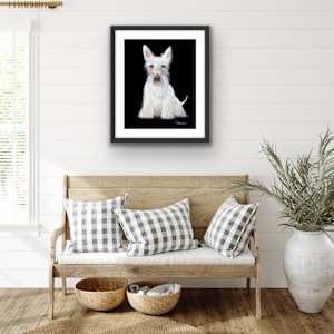 White Scottie by Colleen Brown 