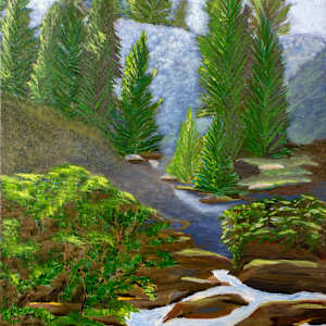 Chalk Creek Hillside by Janet Herman