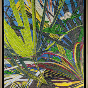 Fern Pond by Janet Herman  Image: "Fern Pond" float framed