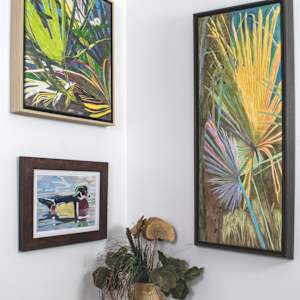 Fern Pond by Janet Herman  Image: Group Fern Pond with Palmetto Whimsey and Wood Duck