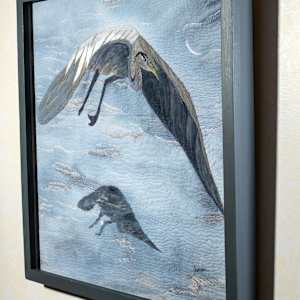 Heron Over the Sea by Janet Herman  Image: Frame angle
