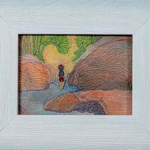 River Hiker by Janet Herman  Image: as framed