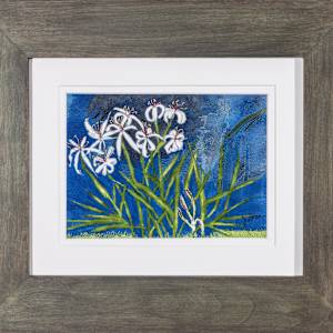 Swamp Lilies by Janet Herman  Image: As framed when sold